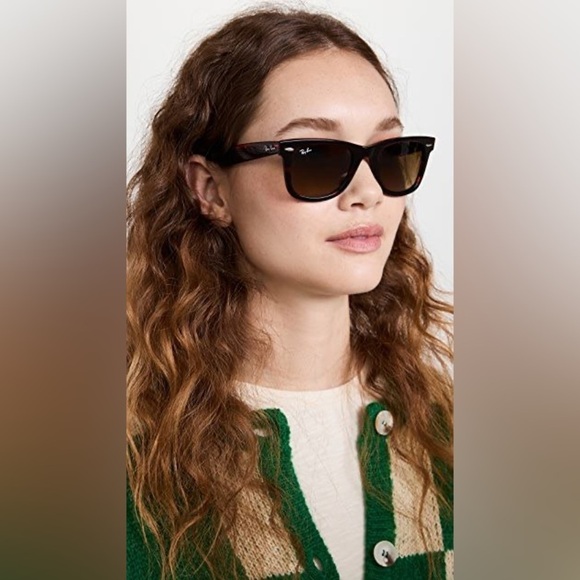 Ray-Ban Wayfarer Sunglasses 54-18-150 Original Classic Tortoise Green RB2140 - Picture 12 of 16